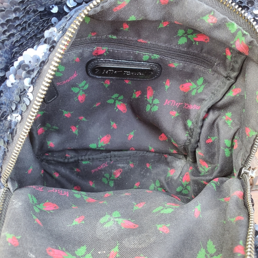 Betsey Johnson Mini Sequins Backpack - Picture 6 of 7